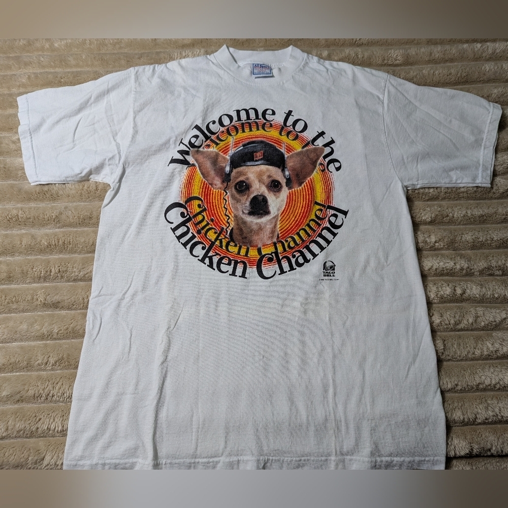Rare VTG 90s Taco Bell Chihuahua T-Shirt Mens XL
